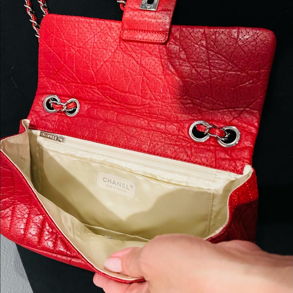 Authentic Chanel Rectangular Flap Shoulder Bag - image 4